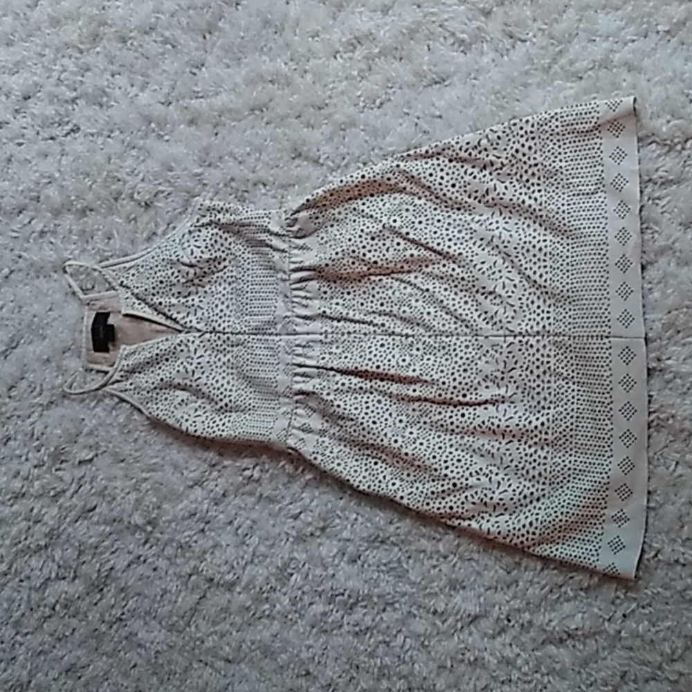 Anthropologie Cream Eyelet Dress
